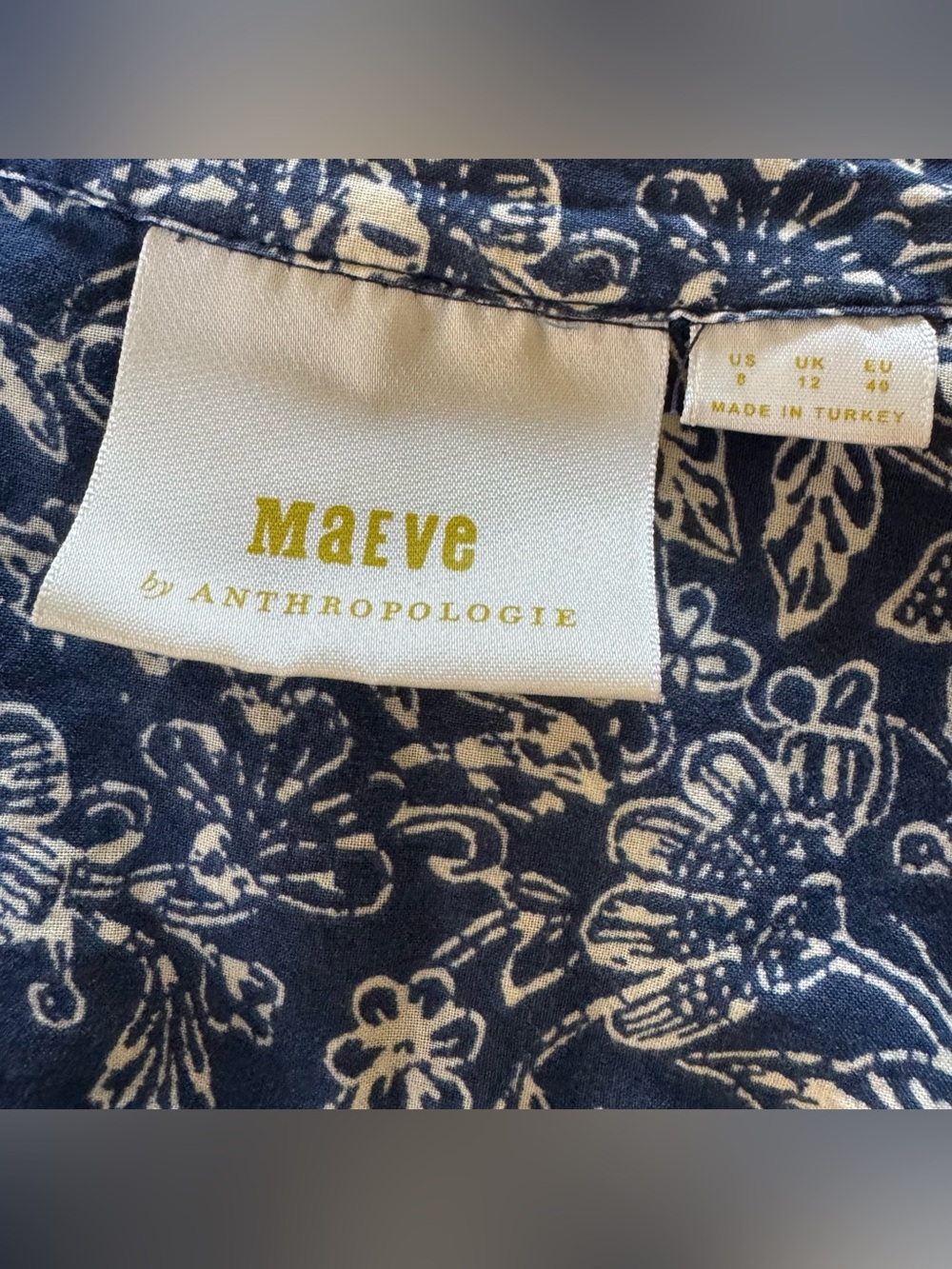 Anthropologie Maeve Petrin Floral Shirt Button Up Bohemian Preppy Cottagecore 8 - Picture 8 of 11